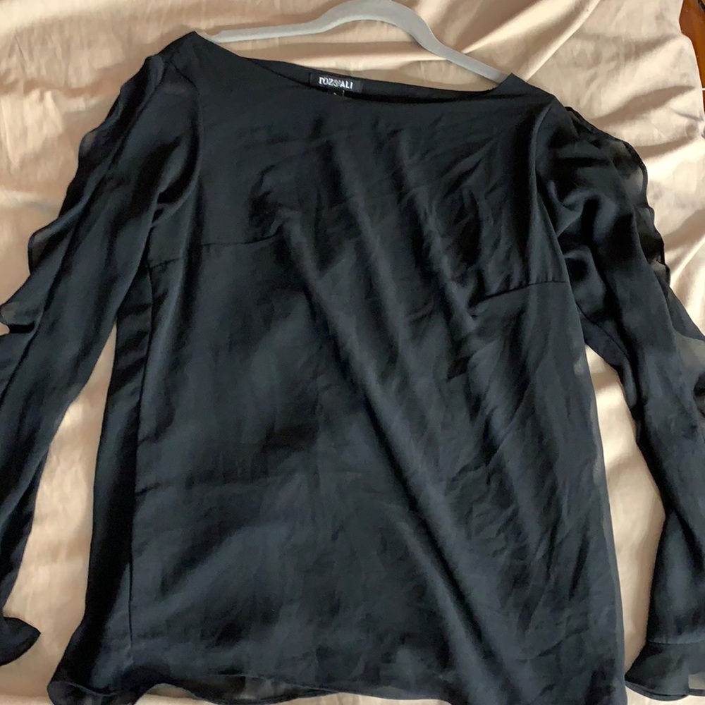 Black dress up blouse